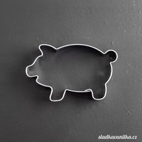 Ausstechform - Schwein, Lebkuchen, Keks Edelstahl von SladkaVanilkaCZ