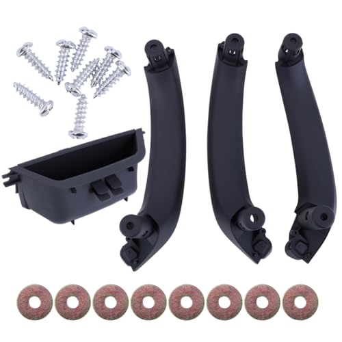 Slakerbe Innentürgriff-Komplettset kompatibel mit X3 F25 2010–2017 ersetzt 51419209216 51419209215 51417250307 von Slakerbe