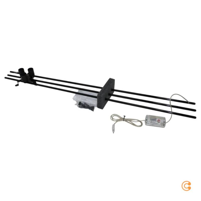 B-Ware Slamp Stehleuchte Flora Design Standlampe E27 Höhe 170 Cm Pewter Siehe Text/Foto von Slamp