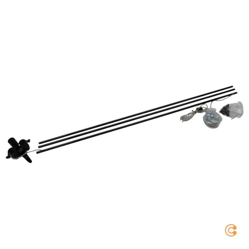 B-Ware Slamp Stehleuchte Flora Design Standlampe E27 Höhe 170 Cm Pewter Zinnfarben Grau von Slamp