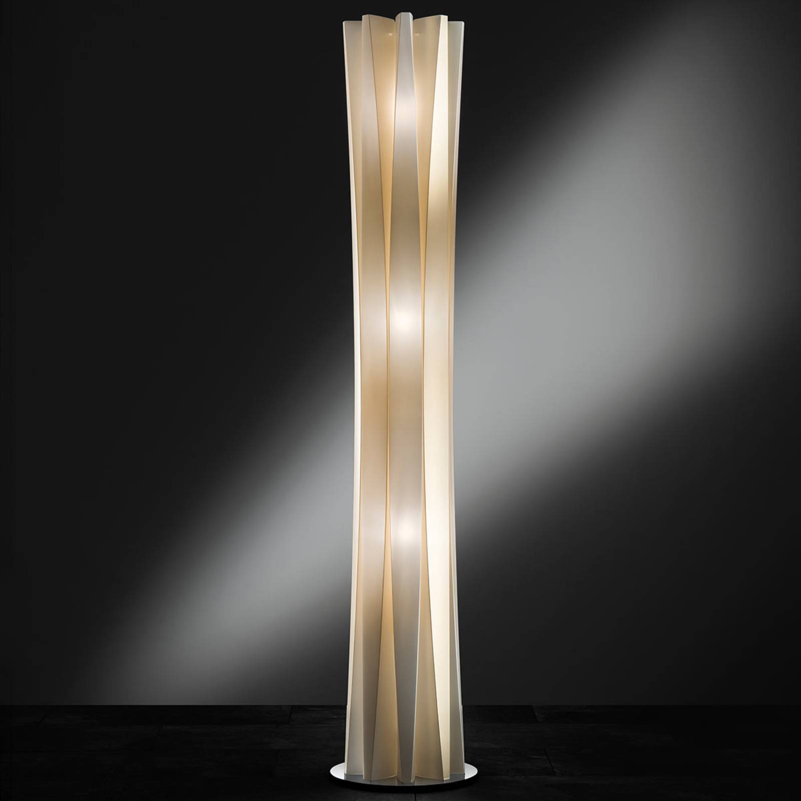 Slamp Bach Stehleuchte, Höhe 161 cm, gold von Slamp