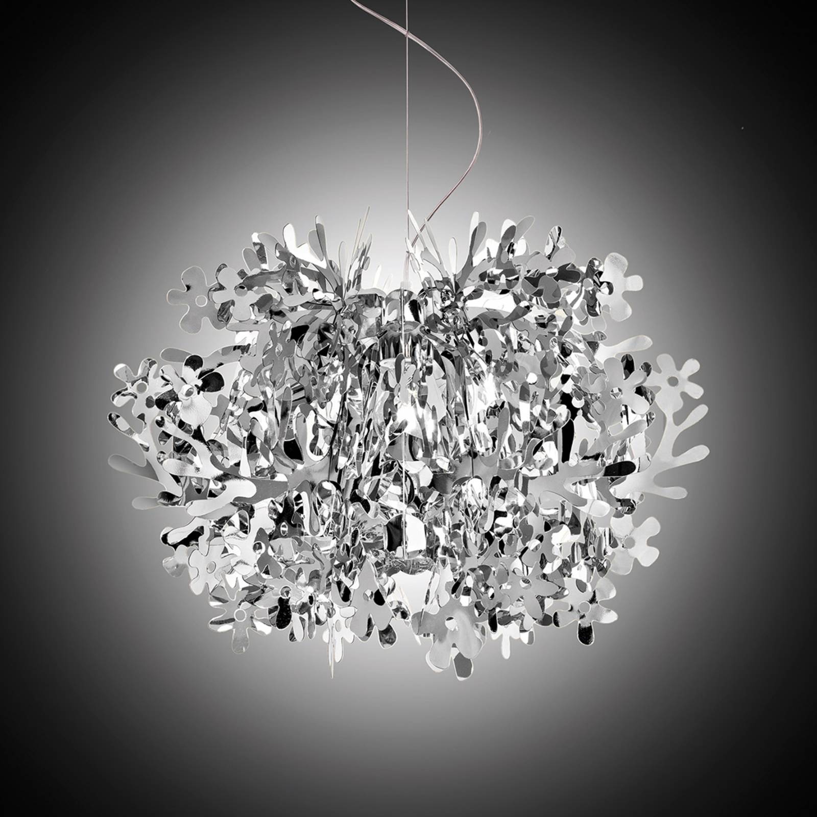 Slamp Fiorella - Designer-Pendellampe, silber von Slamp