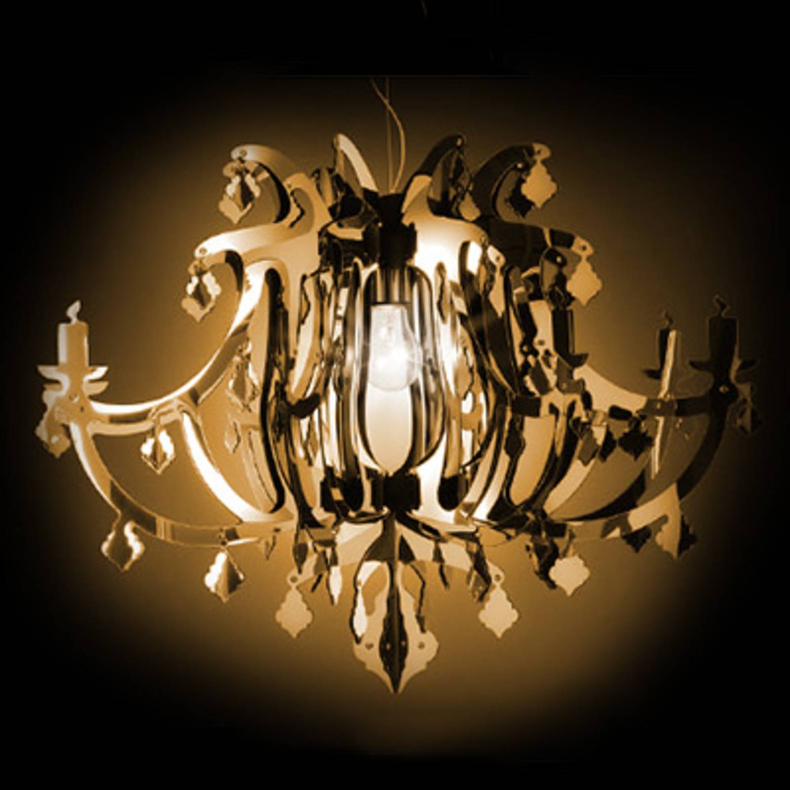 Slamp Ginetta - Designer-Hängeleuchte, gold von Slamp