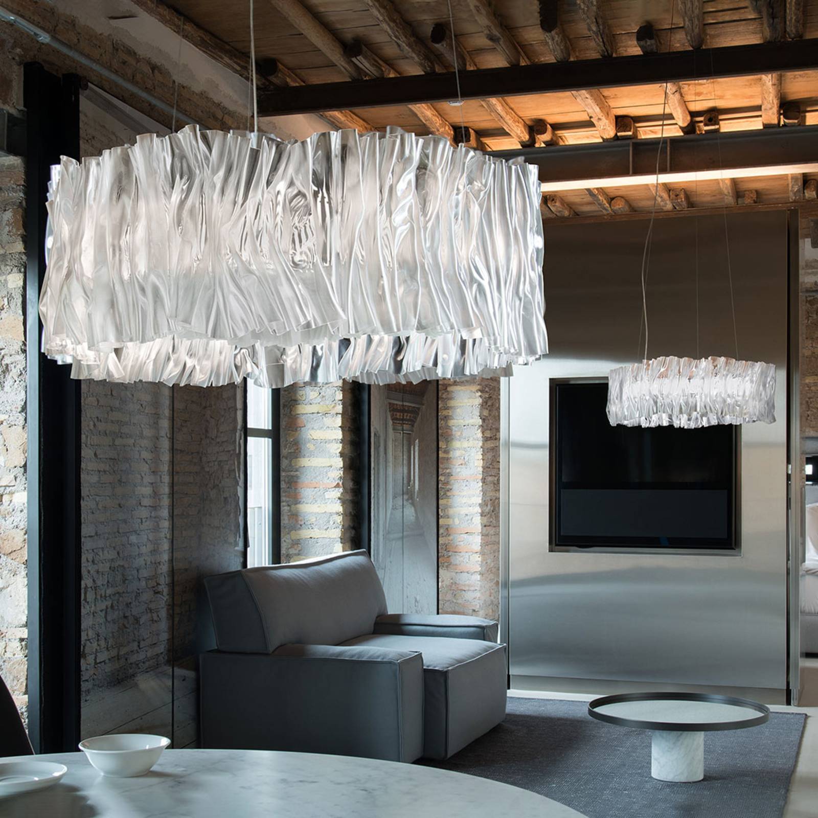 Slamp Accordéon LED-Hängeleuchte silber 3.000 K Slamp Accordéon LED-Hängeleuchte silber 3.000 K von Slamp