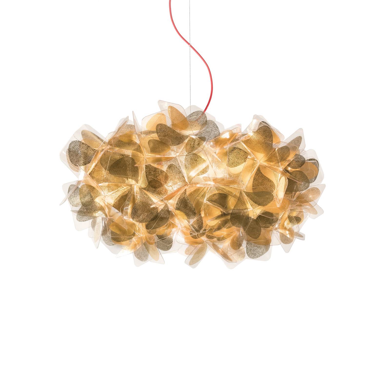 Slamp Clizia Mama Non Mama Pendel Ø53cm gold/rot von Slamp