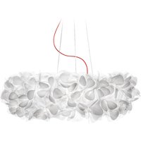 Slamp Clizia Mama non Mama Suspension Large weiß, Textilkabel: rot Slamp Clizia Mama non Mama Suspension Large weiß, Textilkabel: rot von Slamp