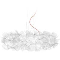 Slamp Clizia Pixel Suspension Large, Kabellänge: 6 m, Rückläufer Textilkabel: rot von Slamp