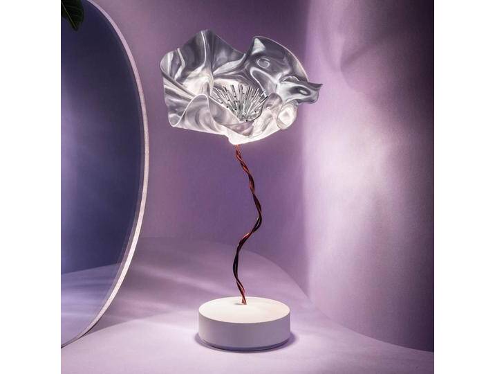 Slamp Design Tischlampe Lafleur, dimmbar, klar / transparent, für Wohn- / Esszimmer, Kunststoff, Design, Tischlampe von Slamp