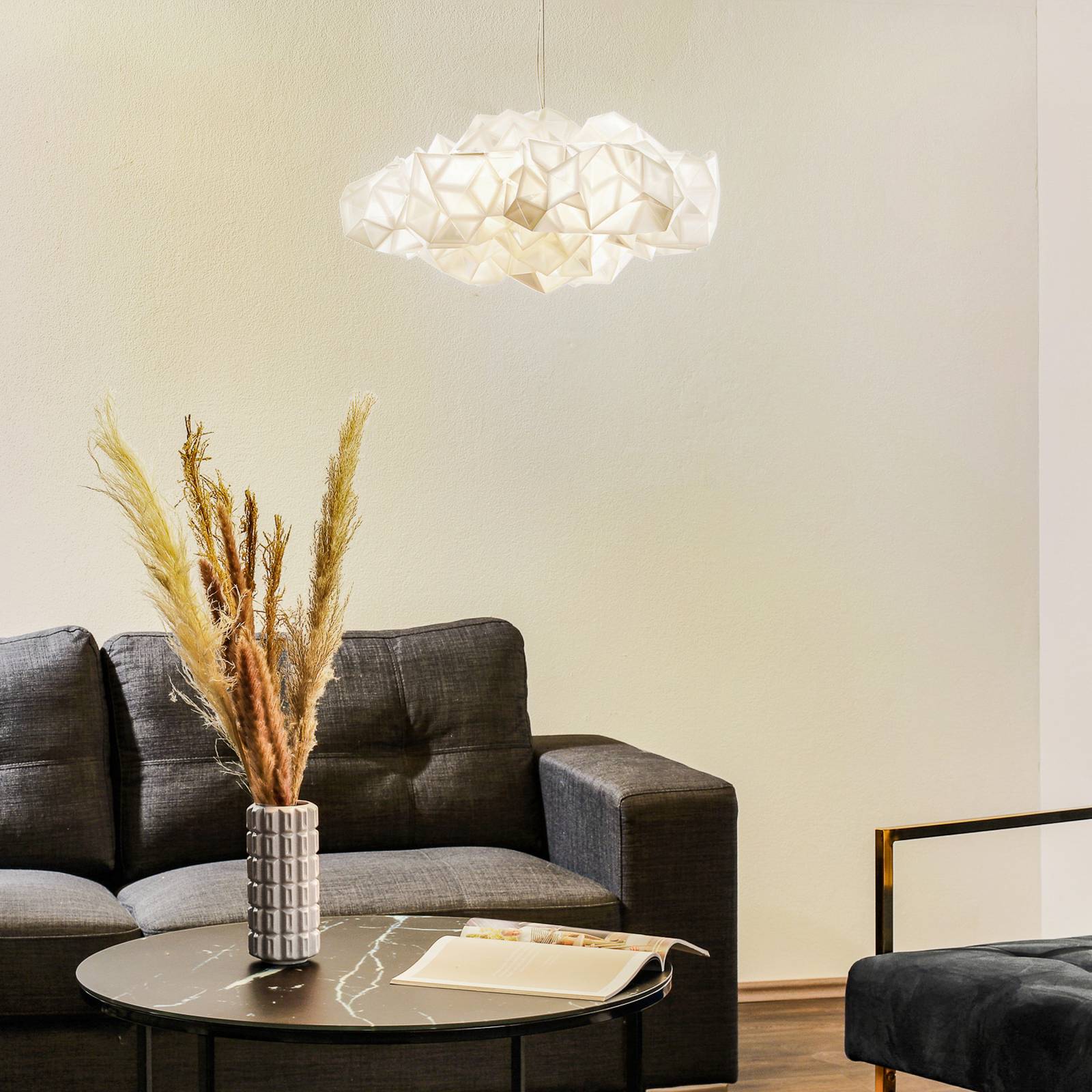 Slamp Drusa -Designer-Hängeleuchte, weiß Slamp Drusa -Designer-Hängeleuchte, weiß von Slamp