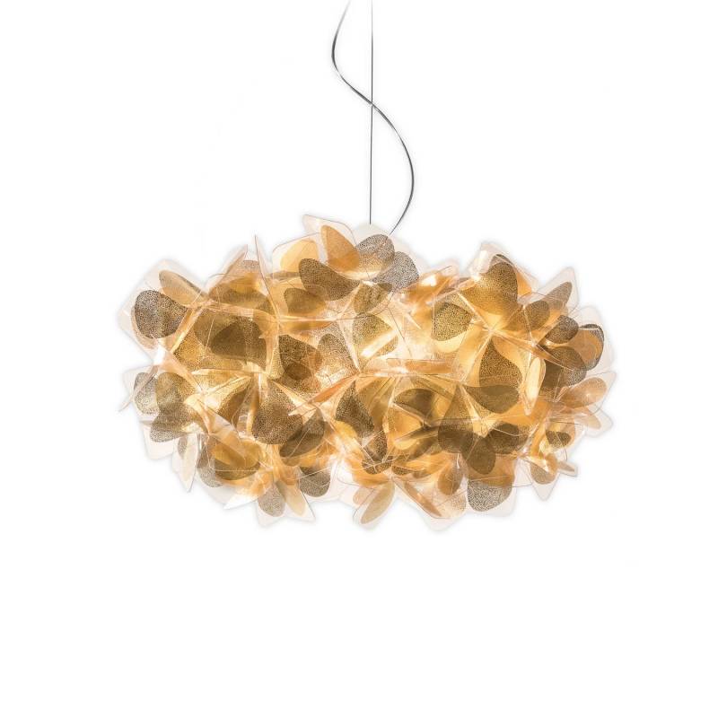 Slamp Hängeleuchte Clizia Mama Non Mama Hängelampe Deckenlampe ø53cm Gold/Klar B-Ware von Slamp