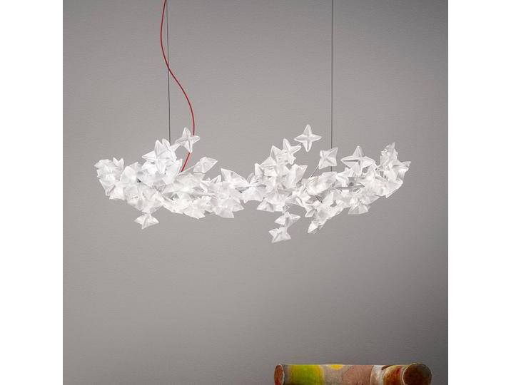 Slamp Hanami Suspension Hängelampe, rotes Kabel für Wohn & Esszimmer - Modern - Kunststoff von Slamp