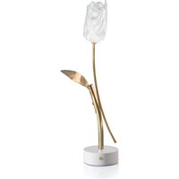 Slamp Tulip Battery LED Akkuleuchte Messing / weiß von Slamp