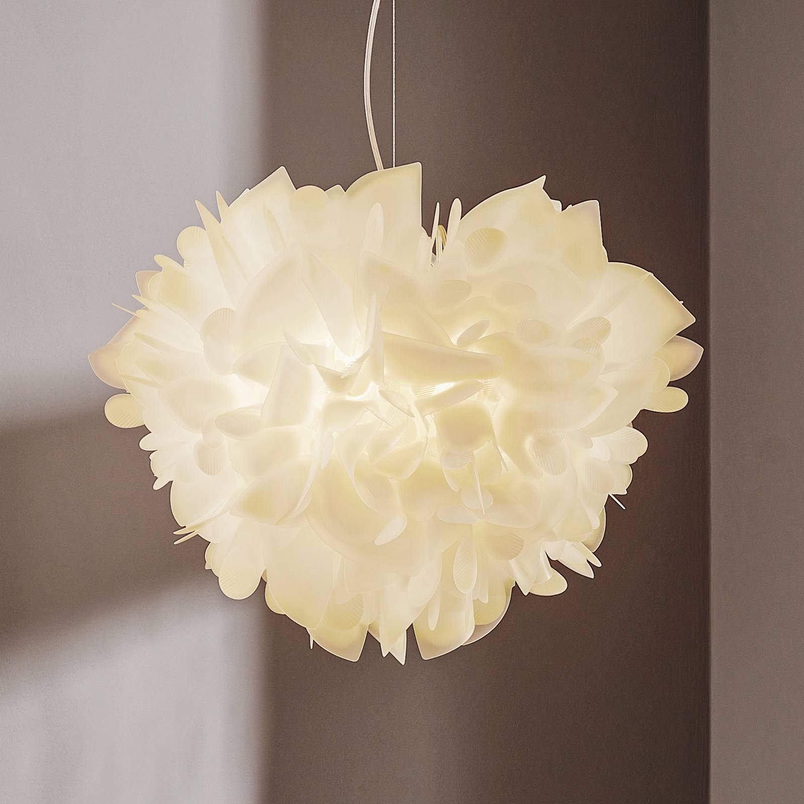 Slamp Veli Foliage Hängelampe weiß-transp. Ø 55cm Slamp Veli Foliage Hängelampe weiß-transp. Ø 55cm von Slamp