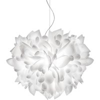 Slamp Veli Foliage Suspension Large Kabel: transparent, weiß gemustert von Slamp