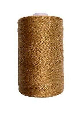 Nähgarn 40/2 Polyester 1000 yard freie Farbwahl 36 Farben (Goldbraun) von Slantastoffe