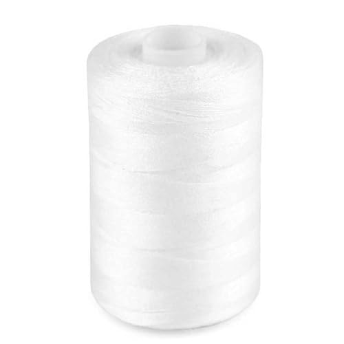 Nähgarn 40/2 Polyester 1000 yard freie Farbwahl 36 Farben (Weiß) von Slantastoffe