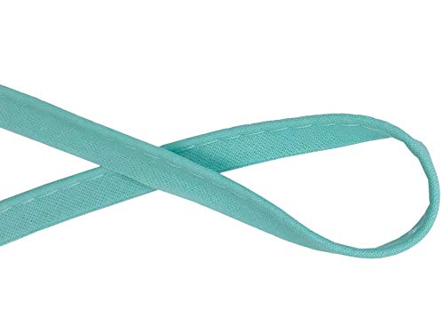 Paspelband Baumwolle 18 Farben 3m (Helltürkis) von Slantastoffe