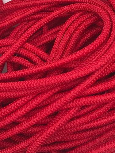 Slantastoffe 10m Gummikordel am Stück, Gummiband, freie Farbwahl, 22 Farben (Rot) von Slantastoffe