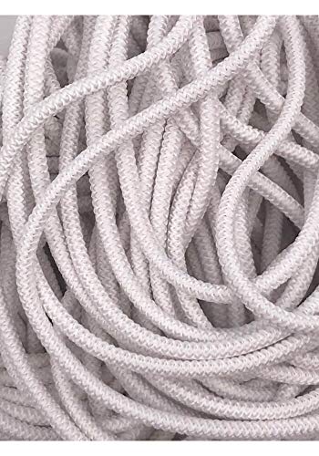 Slantastoffe 10m Gummikordel am Stück, Gummiband, freie Farbwahl, 22 Farben (Weiß) von Slantastoffe