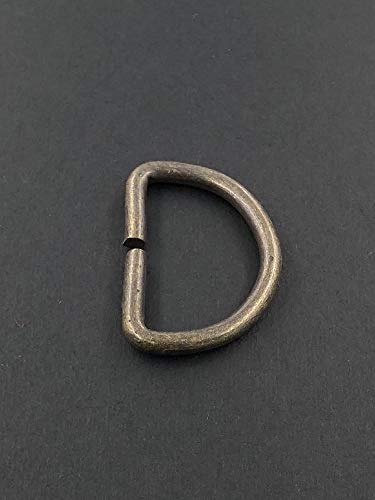 Slantastoffe D-Ringe 15mm, 20mm, 25mm, 30mm, 40mm (Messing, 30mm) von Slantastoffe