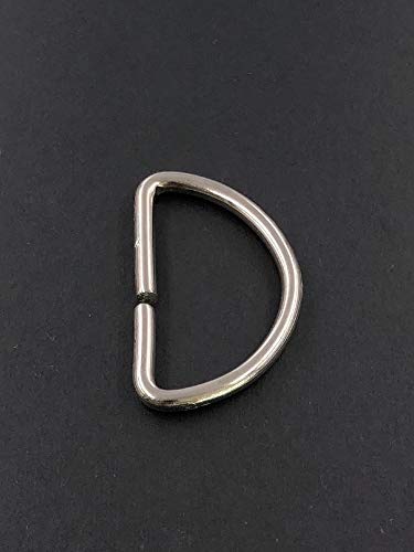 Slantastoffe D-Ringe 15mm, 20mm, 25mm, 30mm, 40mm (Silberfarbene, 40mm) von Slantastoffe
