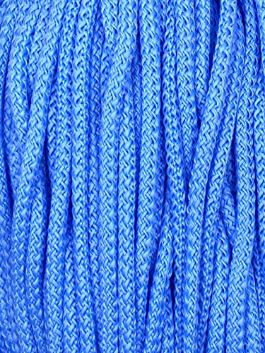 Slantastoffe Kordel 5 mm Schnur Turnbeutel Synthetik (Hellblau, 10m) von Slantastoffe