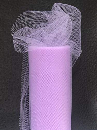 Slantastoffe Tüll Rolle 9m x 15cm Tischband Hochzeit Deko Floristik Fest (Lavender) von Slantastoffe