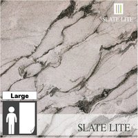 SlateLite Marmorsteinfurnier »Mystic White«, bunt, Leicht-Schiefer - grau von SlateLite