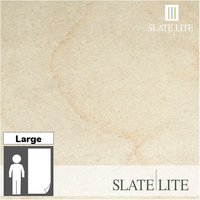 SlateLite Sandsteinfunier »Clear White Stripes«, bunt, Leicht-Schiefer - grau von SlateLite