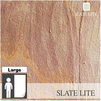 SlateLite Sandsteinfunier »Rainbow«, bunt, Leicht-Schiefer - grau von SlateLite