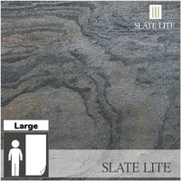 SlateLite Schieferfurnier »Verde Gris«, bunt, Leicht-Schiefer - grau von SlateLite