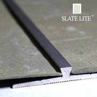 SlateLite Stoßprofil, F-Line, Aluminium, stahlfarben - silberfarben von SlateLite