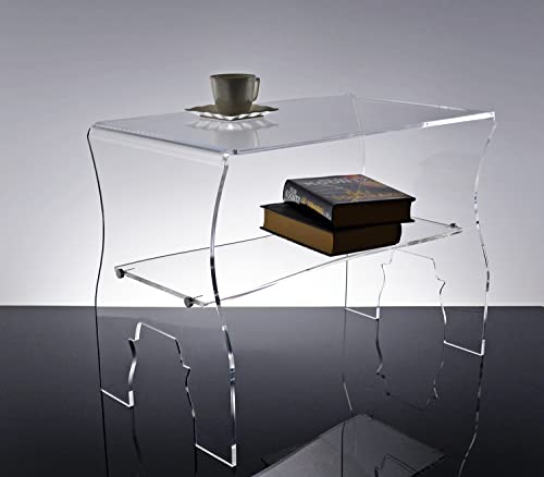 Slato Niedriger Couchtisch im modernen Design aus Plex, transparent Alya von Slato