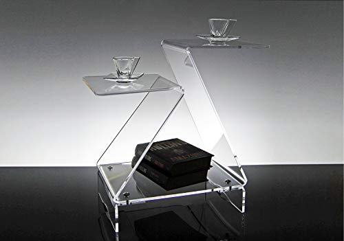 Slato Selene - Niedriger Couchtisch, Couchtisch, Couchtisch, modernes Design aus Plex, hergestellt in Italien, transparent. von Slato