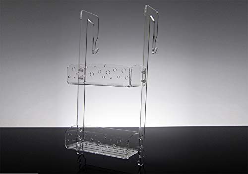 Slato Duschregal zum Aufhängen aus transparentem Plexiglas – Seifenschale – ohne Rost – Bademantelhalter. MELIA (65 x 25 x 12) MELIA (65 x 25 x 12) von Slato