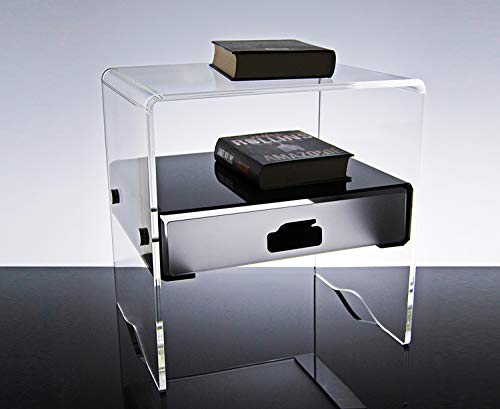 Slato - Morfeo- Nachttisch mit Einer Schublade, modernes Design Made in Italy von Slato