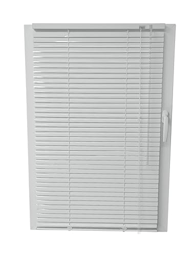 Aluminium-Jalousie Weiss 25 mm horizontal Fertigprodukt, Verfügbare Größen: Breite von 40 bis 120 cm - Höhe 130/220 cm (80x130 cm) von Sława