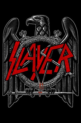 Slayer Poster Schwarz Classic Eagle Crest Nue offiziell Textile Flag 70cm x One Size von Slayer