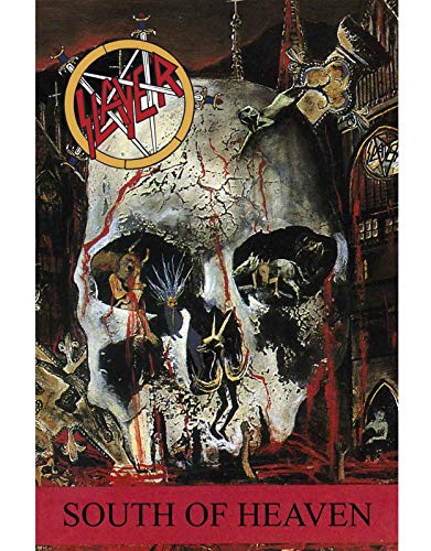 Slayer South of Heaven Band Logo Nue offiziell Textile Flag 70cm x 106cm One Size von Slayer