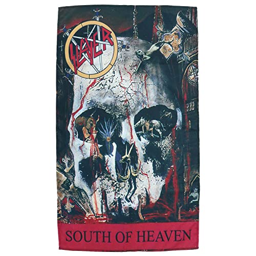 Slayer South of Heaven Band Logo Nue offiziell Textile Flag 70cm x 106cm One Size von Slayer