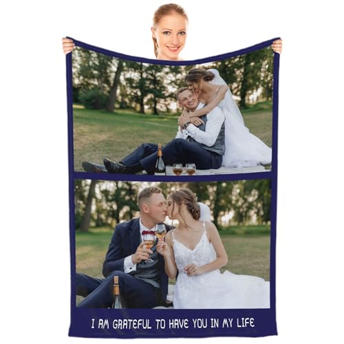 Die personalisierte Decke mit Foto ist ein Überraschungsgeschenk für Freunde, Familie, Vater, Mutter, Kinder, Freundin, Freund an Geburtstagen, Weihnachten, Halloween, Hochzeiten und Jubiläen von Sleeable