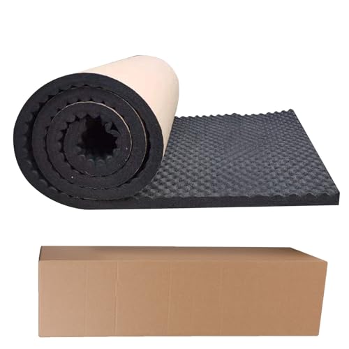 Sleeleece 200cm X 50cm X 2cm Dämmmatte Auto Schallschutzmatte Dämmung Isolierung Schallschutz selbstklebend Mattenrolle Akustikschaumstoff Feuerfest, Feuchtigkeitsfest, Wasserdicht C von Sleeleece