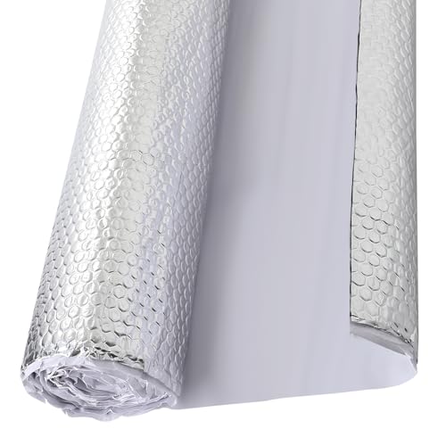 Sleeleece 2mm 2qm Alubutyl SILBER Anti Dröhn Dämmmatte selbstklebend Auto Dämmung KFZ Lärmschutz, Schalldämmung und Schallschutz 50 cm x 400 cm von Sleeleece