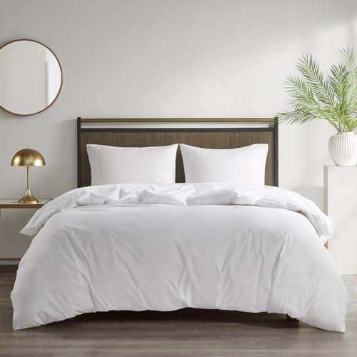 Sleep Philosophy Bettwächter 3M Scotchgard Bettdeckenbezug, feuchtigkeitsableitend, mit Reißverschluss-Klappe, wasserdicht, Polyester, Weiss/opulenter Garten, Full/Queen von Sleep Philosophy