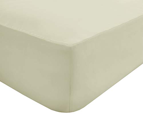 Sleepdown 68 Pick Extra Deep Fitted Sheet Ivory Bettwäsche-Set, Polyester, Elfenbeinfarben, Super King von Sleepdown