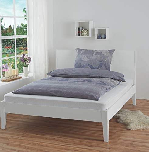 Sleepdown Bettwäsche-Set mit Kissenbezügen, geometrische Illusion, 100% Baumwolle, Bettbezug 135 x 200 cm + 1 x 80 x 80 cm, Grau Sleepdown Bettwäsche-Set mit Kissenbezügen, geometrische Illusion, 100% Baumwolle, Bettbezug 135 x 200 cm + 1 x 80 x 80 cm, Grau von Sleepdown