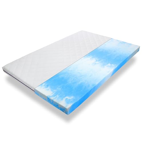 Gel-Topper 160x200 cm, Höhe 8 cm, Matratzenauflage 160x200, Veganer Matratzentopper aus Gelschaum, Premium Materialien Made in Germany von Sleepneo