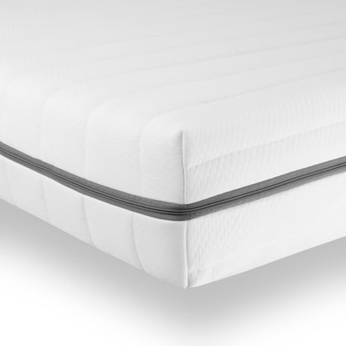 Sleepneo Ergonomische Matratze 90x200 - Kaltschaummatratze - Matratze H3 H2 - Härtegrad anpassbar - 7 Zonen Matratze - Atmungsaktiv, waschbarer Bezug - Matratzen Höhe ca. 15cm von Sleepneo