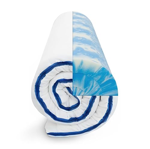 Sleepneo Gel-Topper 200x200 cm, Höhe 8 cm, Matratzenauflage 200x200, Veganer Matratzentopper aus Gelschaum, Premium Materialien Made in Germany von Sleepneo