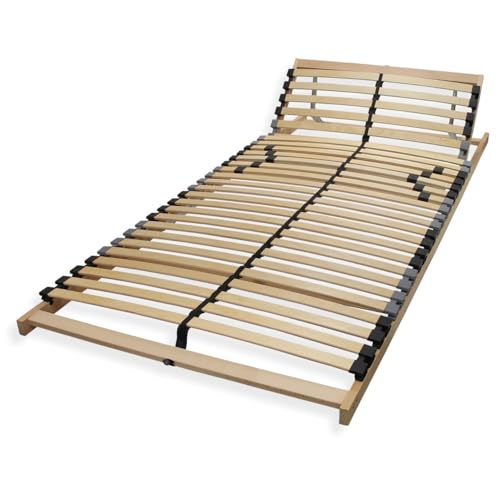 Sleepneo Lattenrost 140x200, Kopfteil verstellbar, Ergonomischer 7 Zonen Lattenrost, Buchenholz, 28 Latten, Lattenrost Selbstmontage, hohe Traglast bis 150Kg von Sleepneo